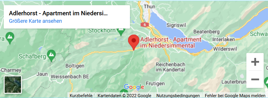 Standort Ferienwohnung Adlerhorst Latterbach